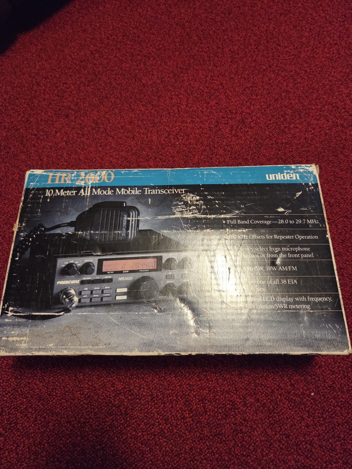 HR2600 Transceiver 10 meter radio Looks New, Untested As Is