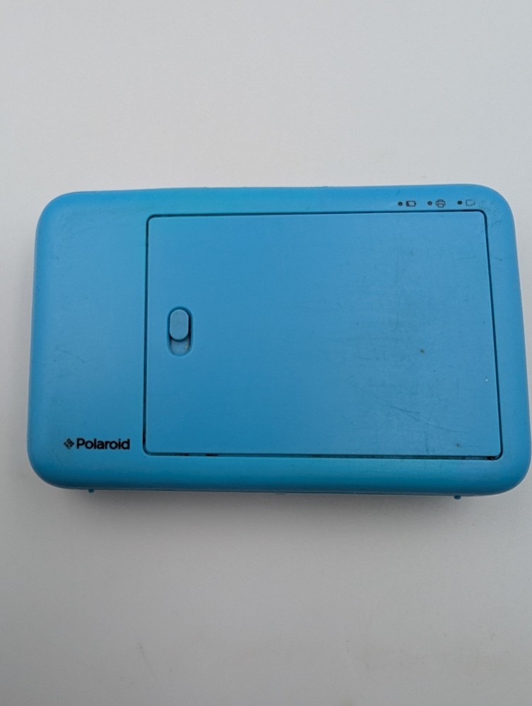 Polaroid Snap Instant Digital Camera Built in Printer Blue POLSP01 Tested