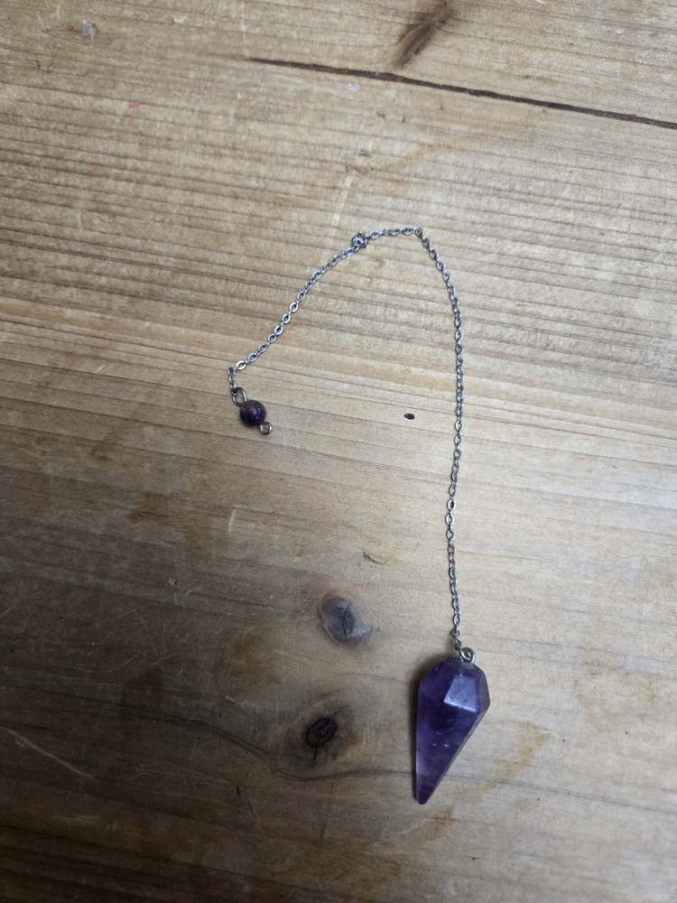 Amethyst Dowsing Crystal Pendulum