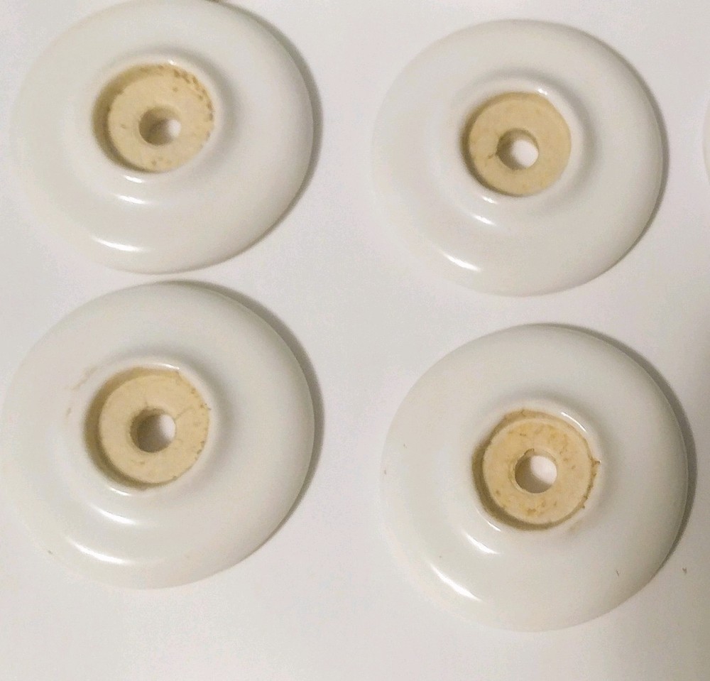 Vintage Lot 12 Ceramic Pulls Handles Knobs PLUMS HTF