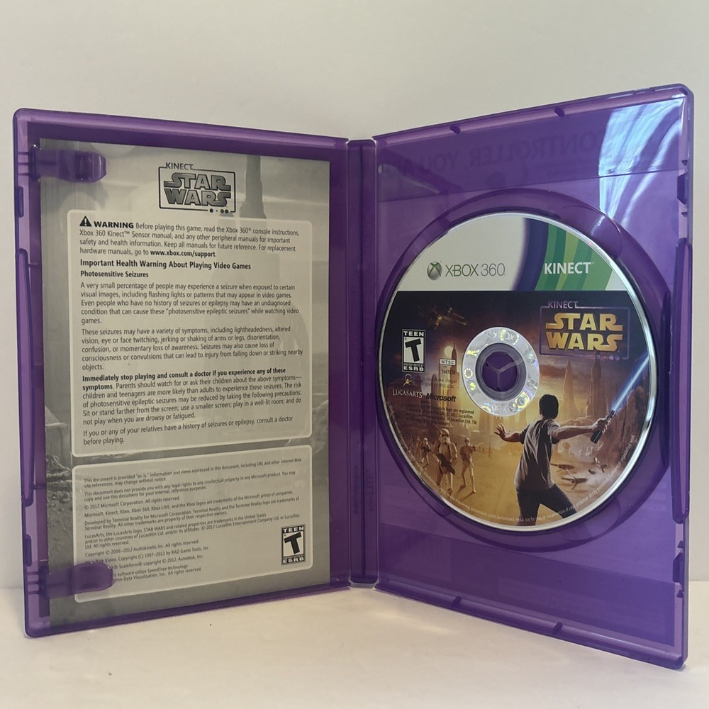 Microsoft Xbox 360 Kinect Motion Sensor Bar 1473 & 3 Games Bundle Tested& Works