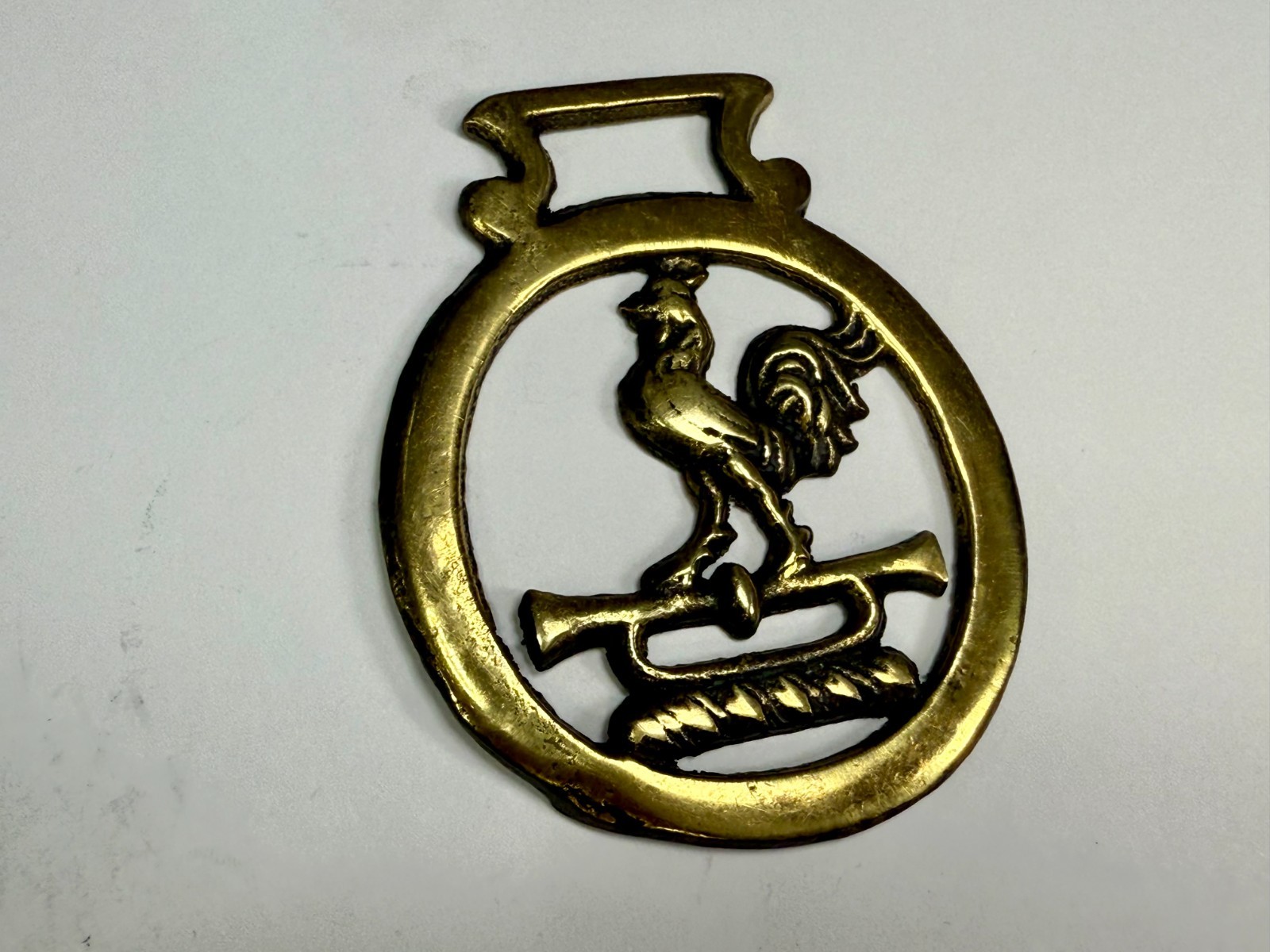 Rooster Cockerel Trumpet Openwork Bridle Harness Horse Saddle Medallion