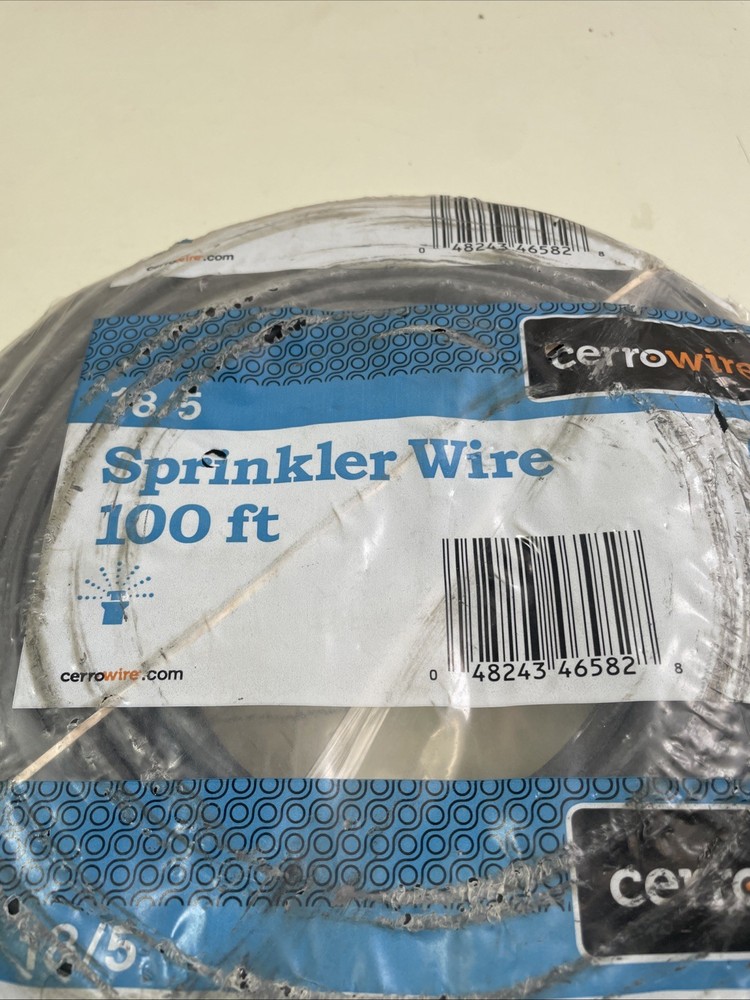 Cerrowire 100 FT 18/5 Black Solid Copper Sprinkler Wire