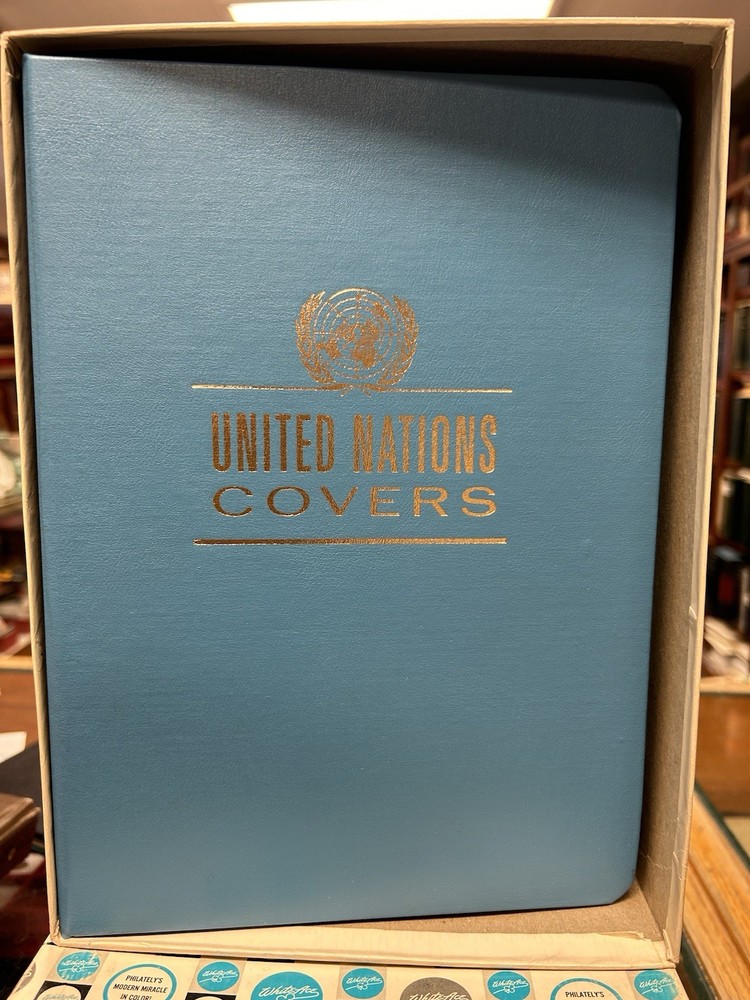 1 White Ace FDC albums for First Day Cover NOS or gently used in box blue UN NOS