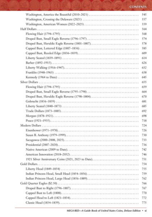 Mega Red A Guide Book of United States Coins Deluxe 10th Edition Softcover