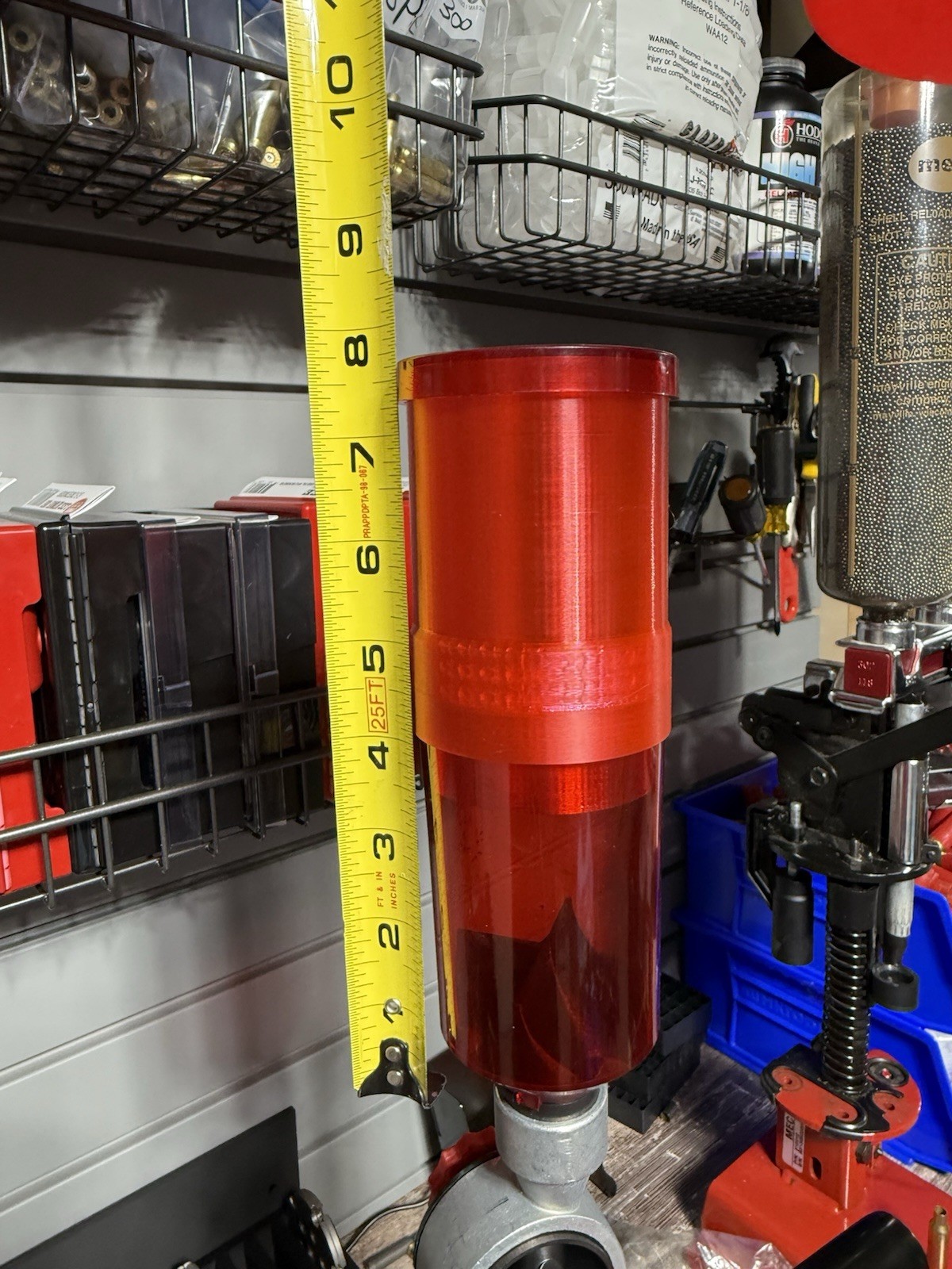 Powder Extension W Threaded Lid for Lee Auto Drum & Pro Auto Disk Powder Measure