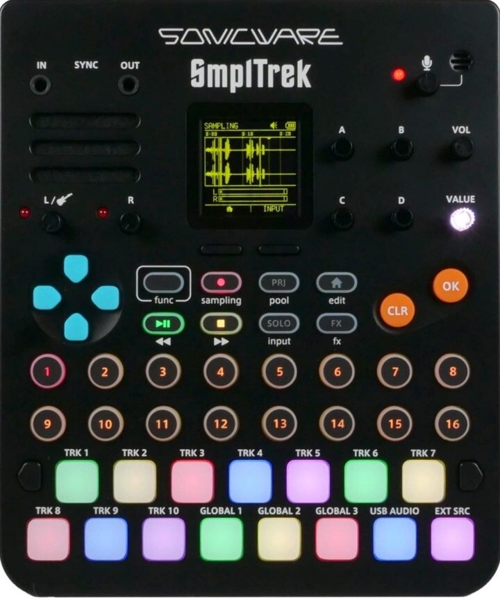 Sonicware SmplTrek Portable Production SAMPLER - BNIB