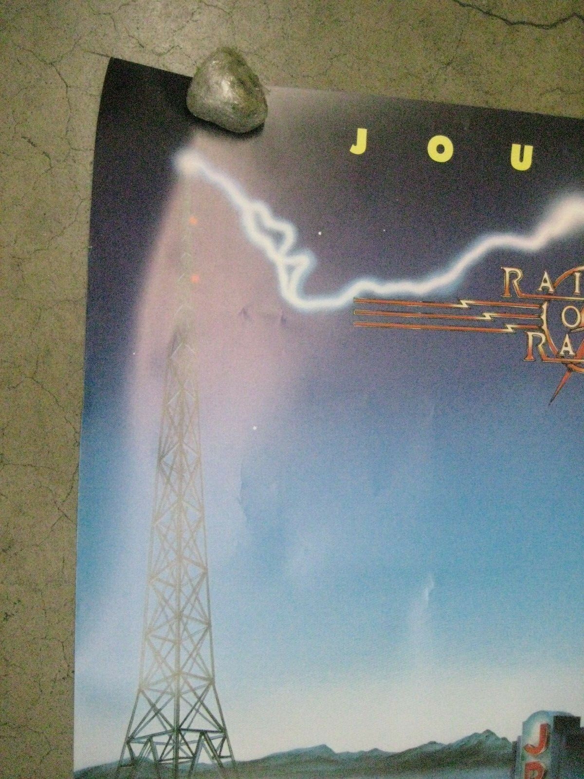 Raised on Radio Journey large Poster Vintage 1986 rock C543