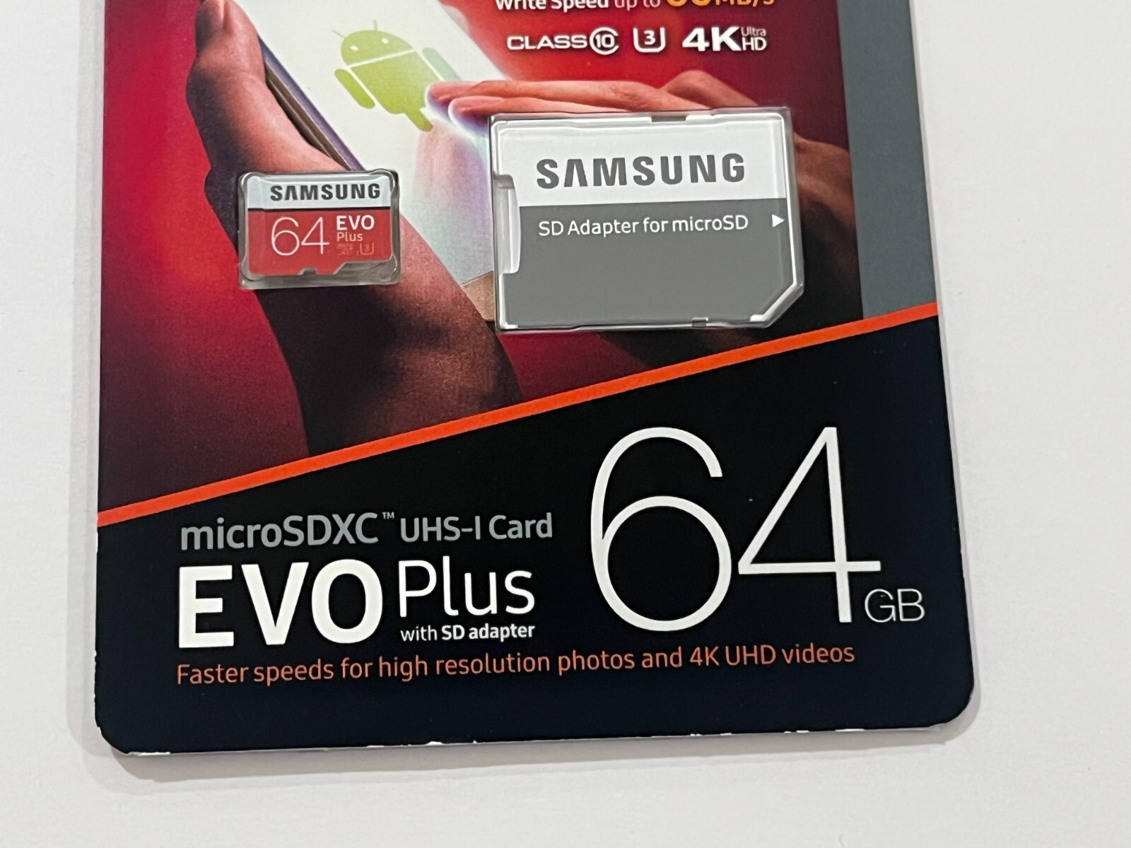 New Samsung EVO Plus 64GB MicroSD Micro SDXC Memory Card MB-MC64GA/AM