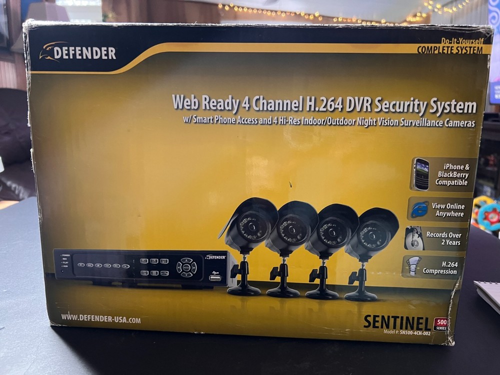 Defender Web Ready 4 Channel DVR Security System - Sentinel Model SN500-4CH-002