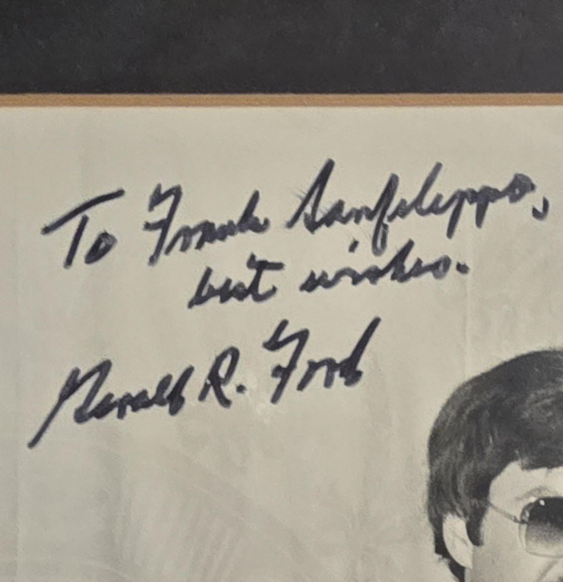 Vintage Gerald Ford Dual Signed Photograph & Ticket Congressional Reception PA