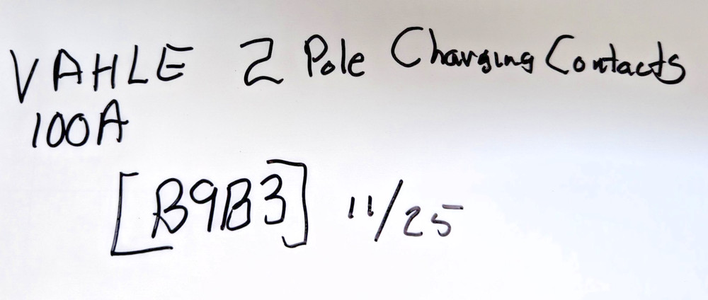 Vahle 2 Pole Current Collector Charging Contacts BLS 100 NEW PULL [B9B3]
