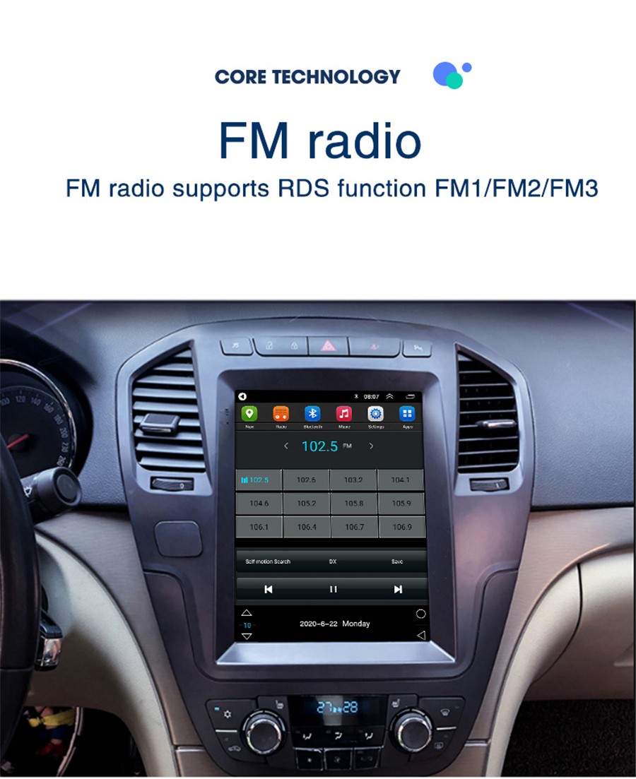 For Apple Carplay Car Radio Stereo GPS Navigation WiFi For 2009-2013 Buick Regal