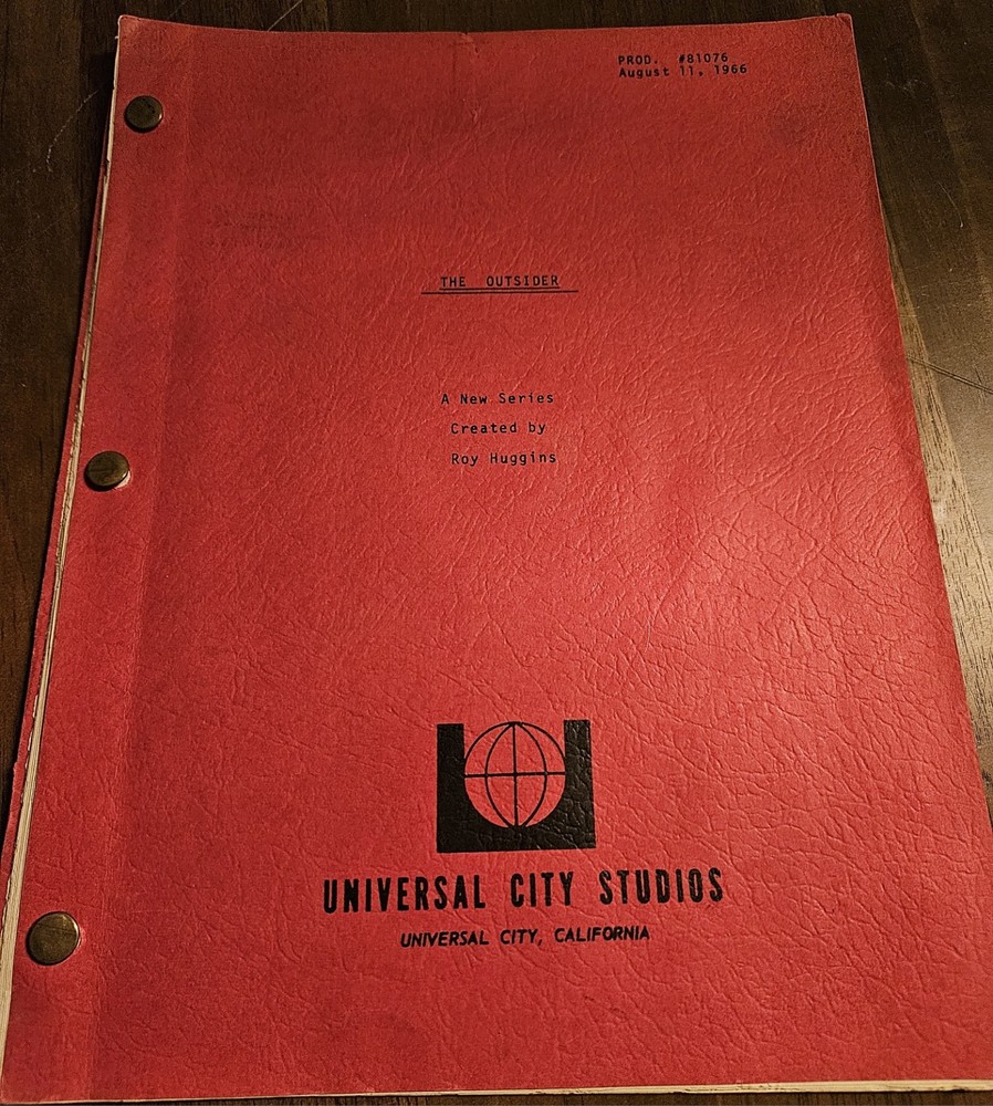 ​RARE 1966 "THE OUTSIDER" Series Presentation Script - Roy Huggins / Universal