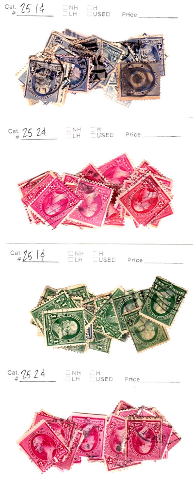 ONE EACH 19TH CENTURY US STAMPS LOT # E249