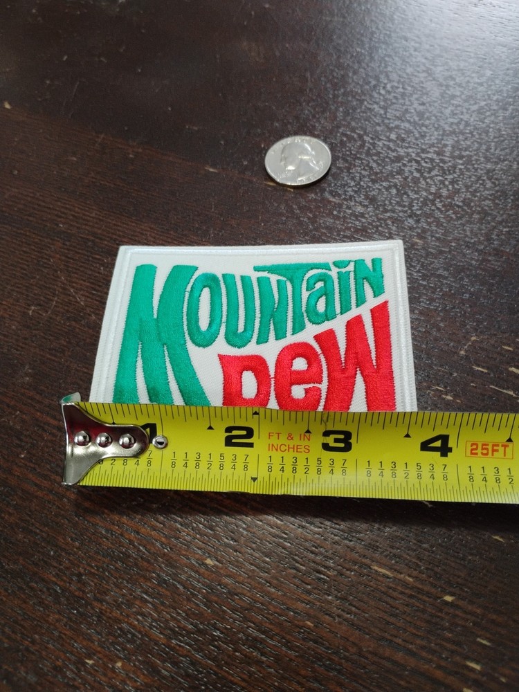 🥤🥤New Mountain Dew - Embroidered Iron on Patch