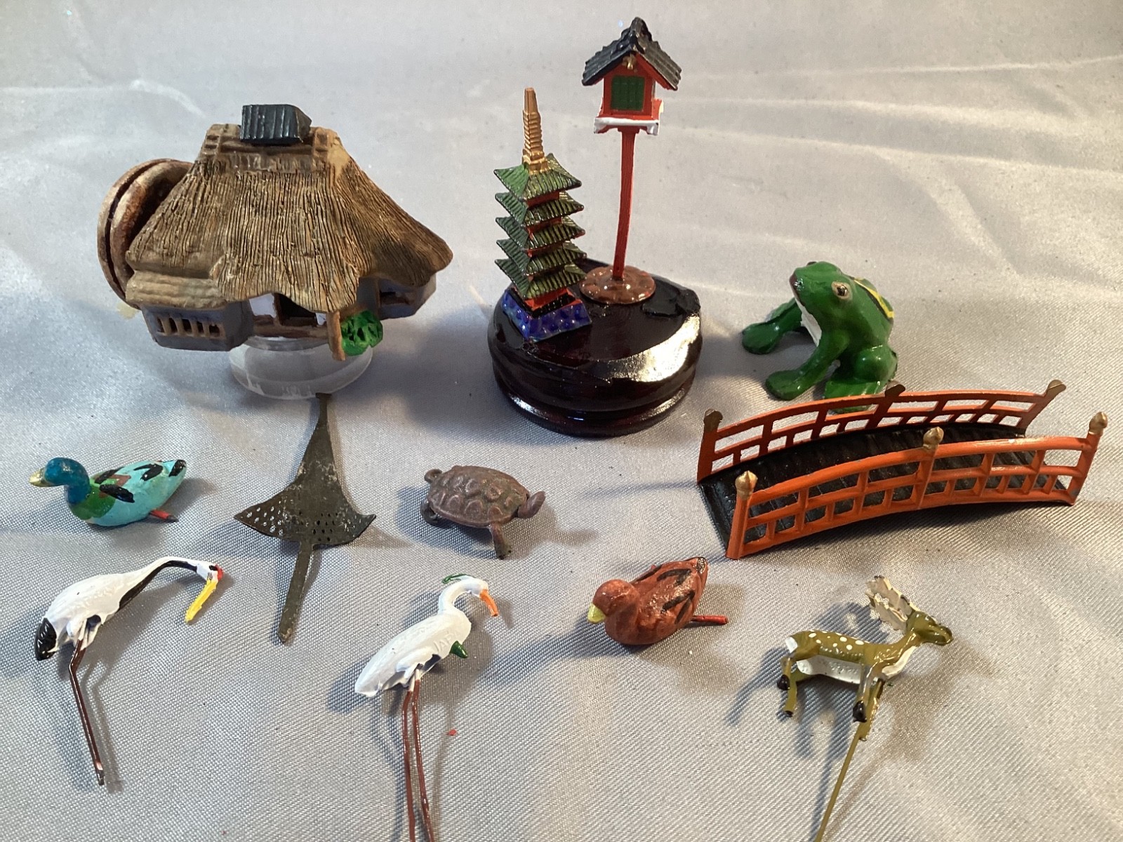 Vintage Miniature Japanese Bonsai Set of 12 Pieces