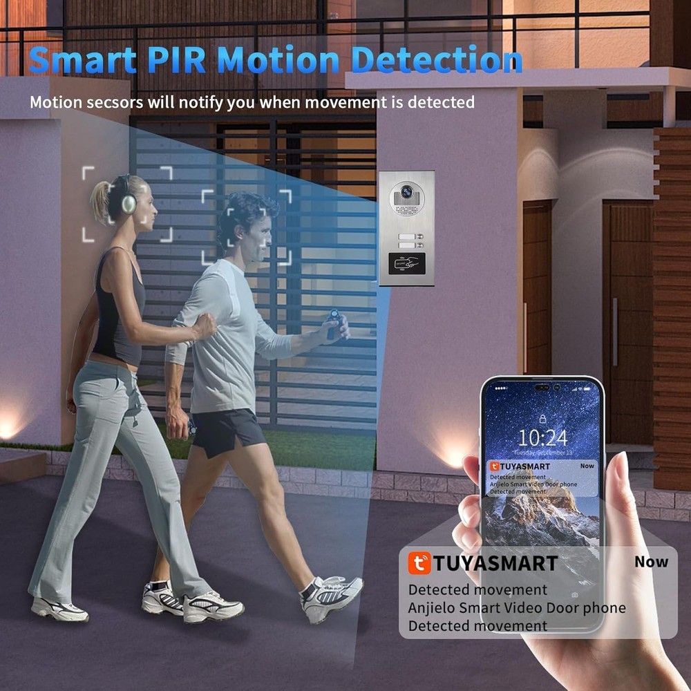 Smart Video Intercom with Motion Detection&2-Way Audio | 6 x 10-Inch Touchscreen