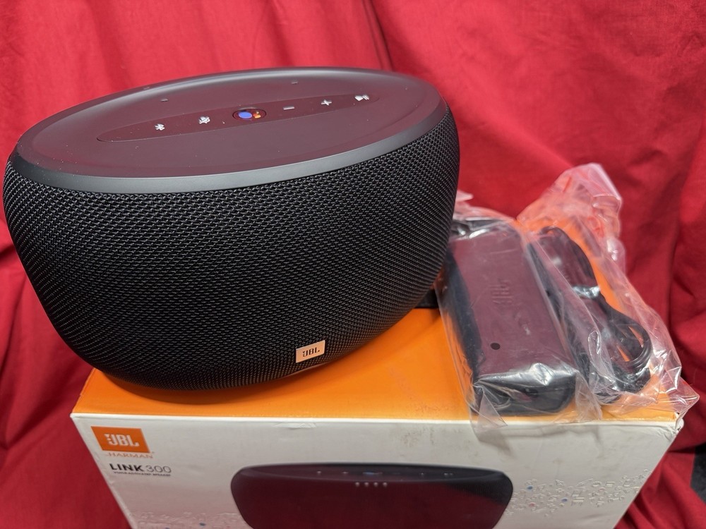 JBL LINK 300 Bluetooth Wi Fi Voice-Activated Speaker Google Assistant