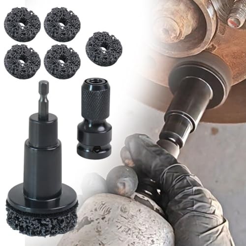 8Pcs Wheel Hub Cleaning Tools, Brake Rotor Resurfacing Kit Hub Quick Rust