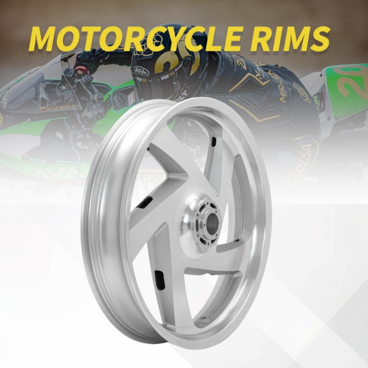 Goldwing Gloss Silver 18"x3.5" Front Wheel Rim for Honda GL1800 01-17 GL 1800