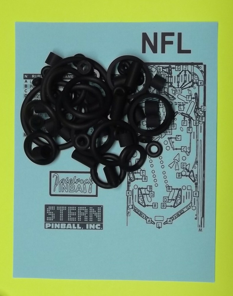 Stern NFL Pinball Rubber Ring Kit **Customize Your Kit**