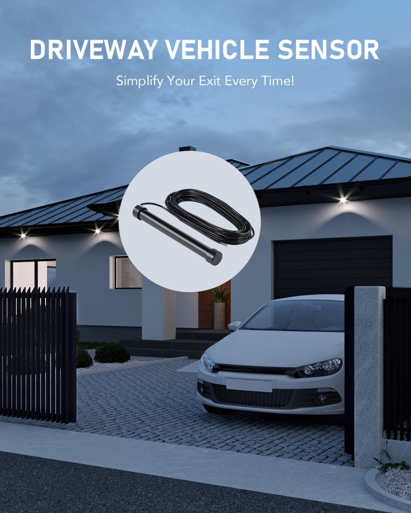 CO-Z Wired Vehicle Sensor Exit Wand for Automatic Gate Opener with 50 ft. Cable