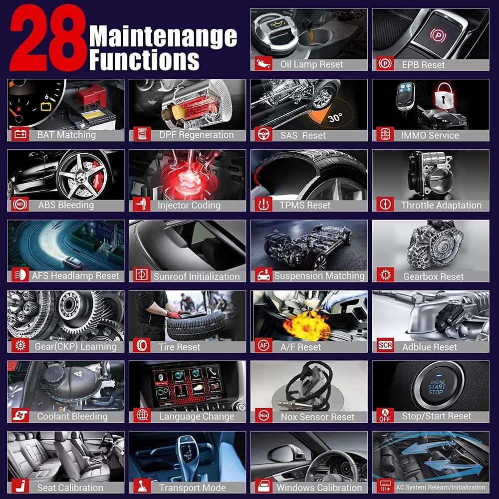 2024 LAUNCH CRP909E PRO Elite Car OBD2 Scanner Diagnostic Tool Key Coding TPMS