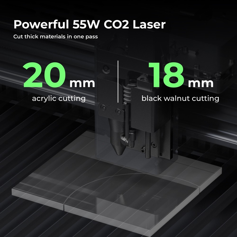 (Refurbished) xTool P2 Laser Engraver, Versatile Desktop 55W CO2 Laser Cutter