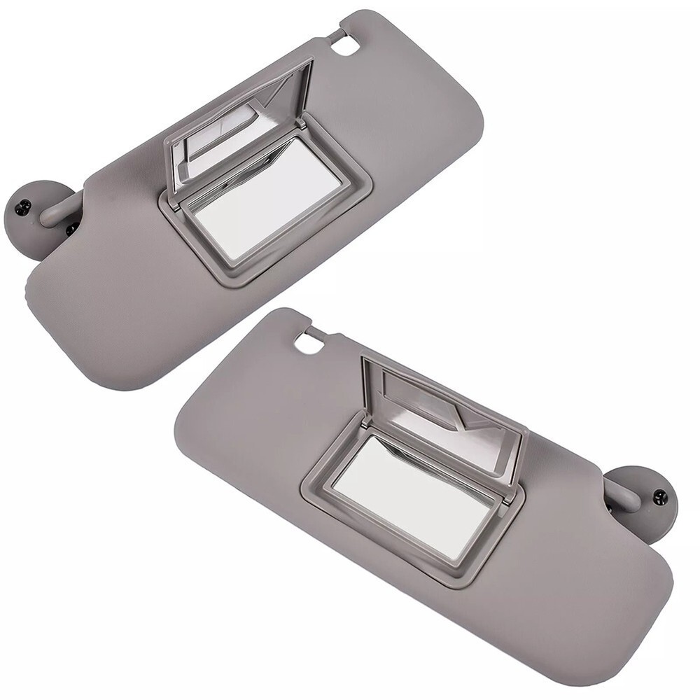 For Chevrolet Vehicles Gray Plastic Driver Passenger Side SUn VIsor Set