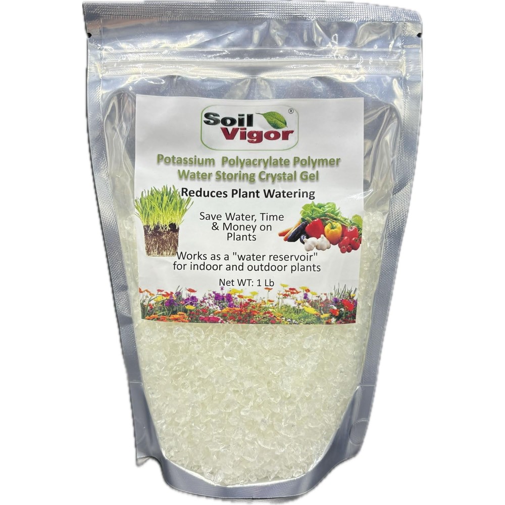 Potassium-Based Water Crystals - Super Absorbent Polymer for Plants (1 lb)