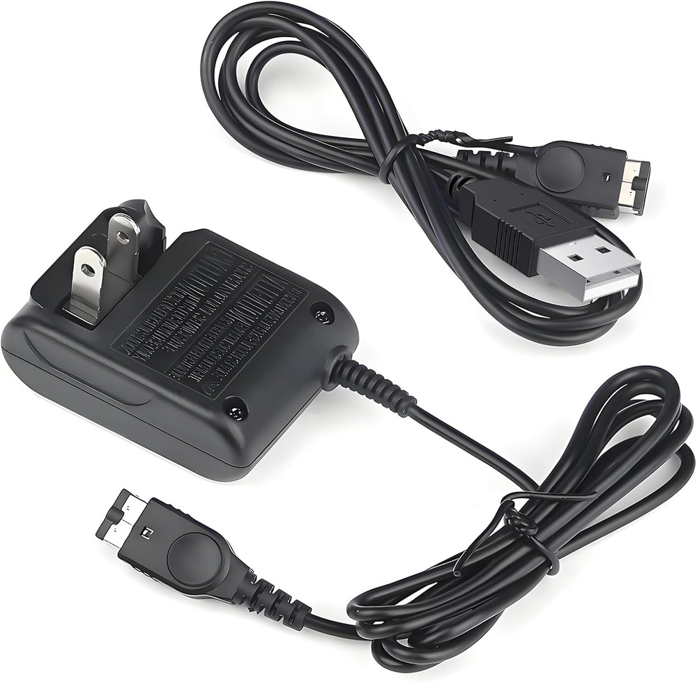 Gameboy Advance SP Charger - AC Wall Adapter & USB Charging Cable Compatible wit