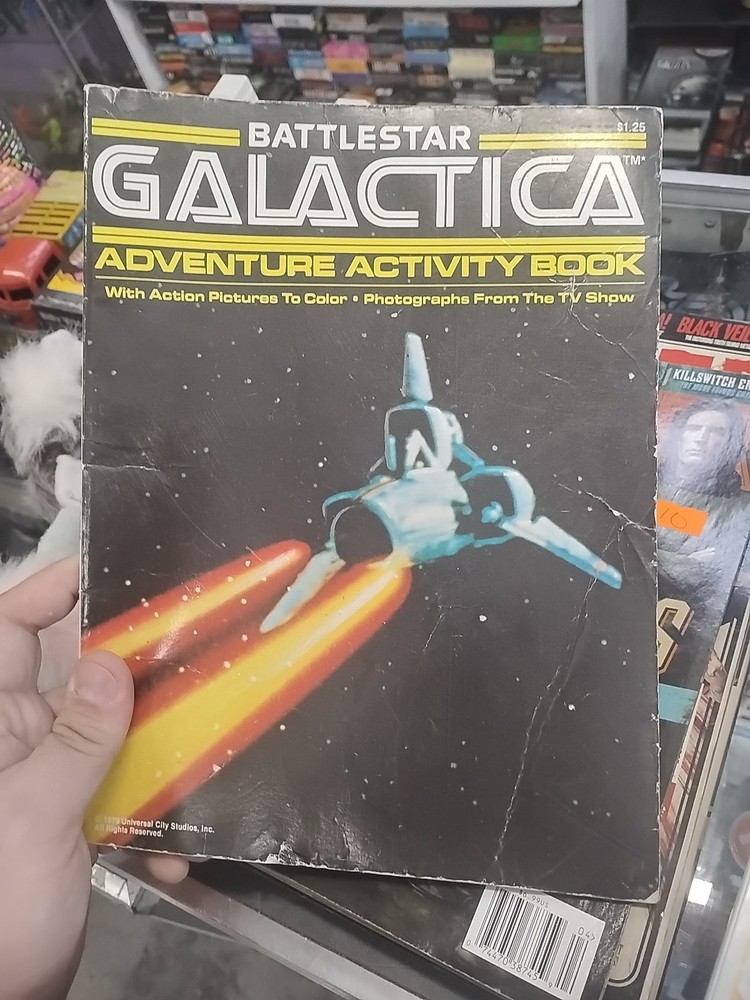 1978 BATTLESTAR GALACTICA TV SHOW ADVENTURE ACTIVITY BOOK