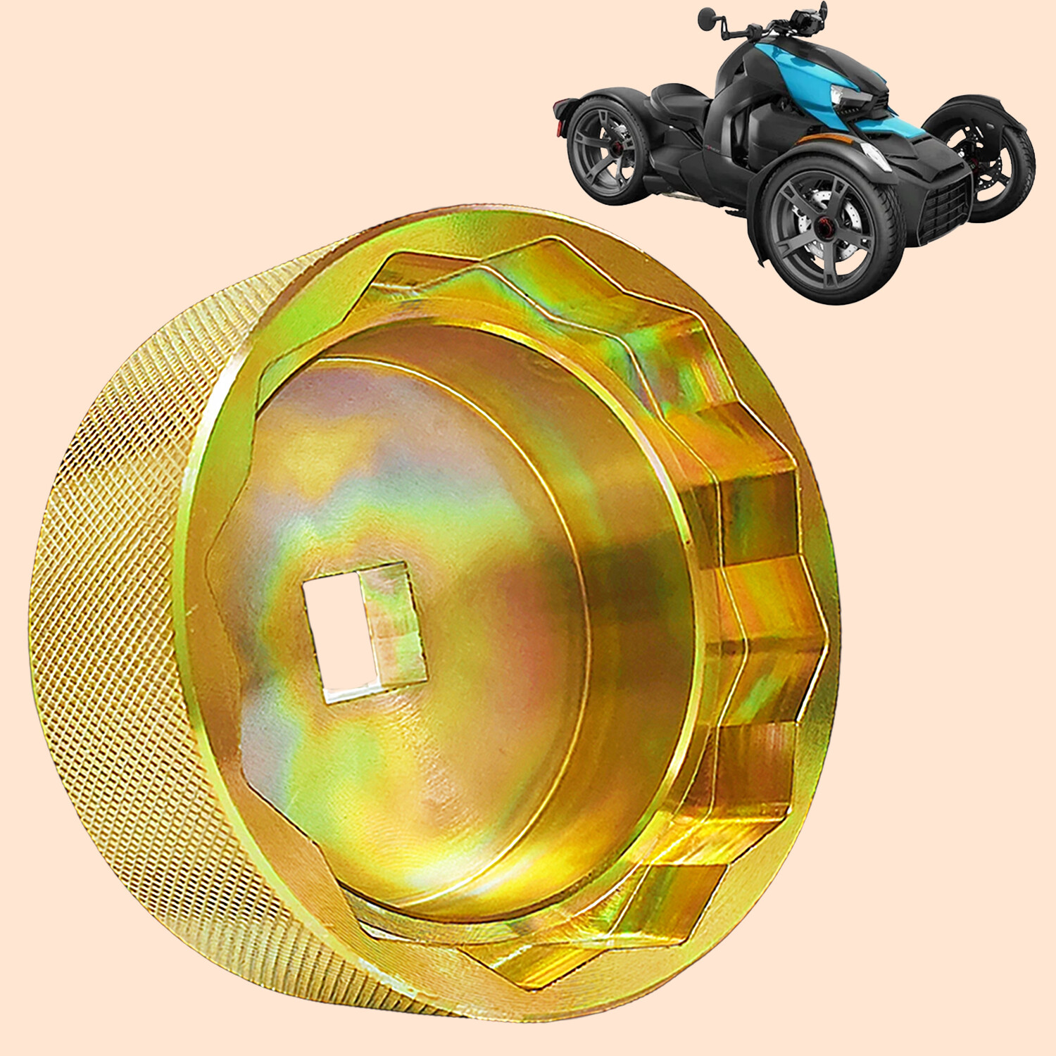 Wheel Nut Removal Socket Tool 529036457 for Can-Am Ryker 600 900 2019 2020 2021