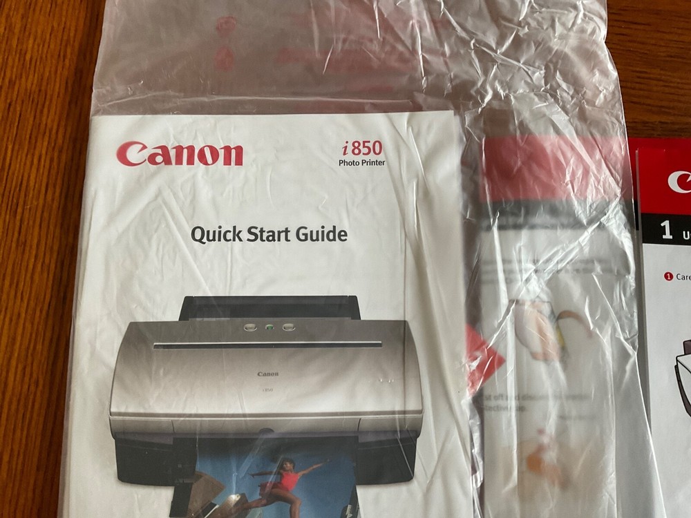 Quick Start User's Guide Canon i860 Ink Jet Printer - Guide and fold out sheet
