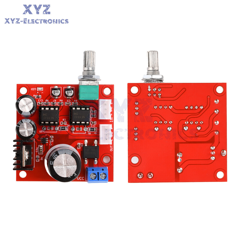 NE5532 Preamplifier Board Single Power Supply Dual Op Amp Preamplifier Module