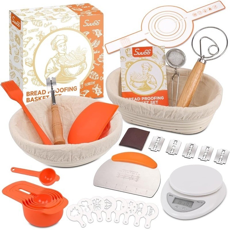 Sourdough Starter Kit Complete Bread Making Tools Measuring Set Dough Whisk New