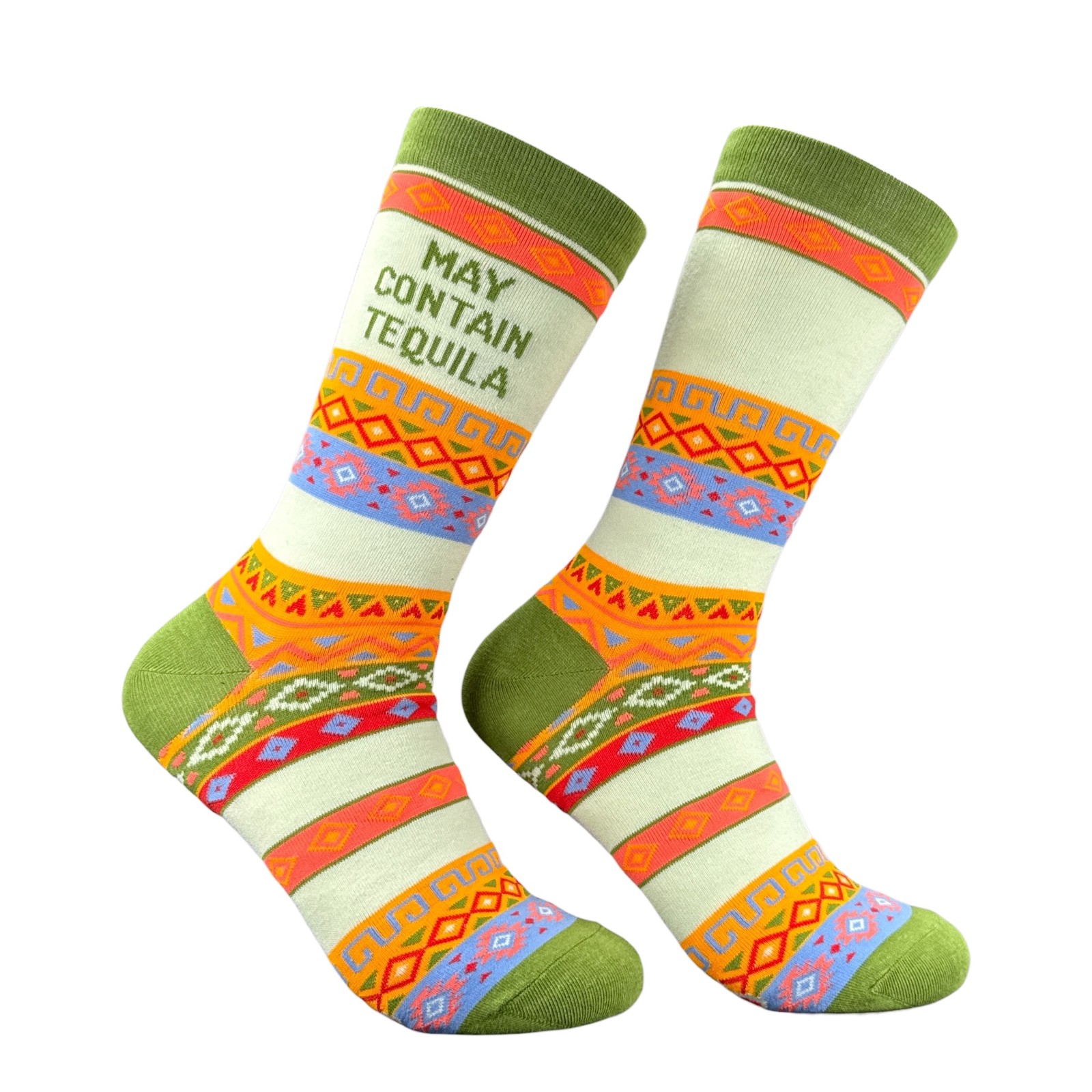 May Contain Tequila Socks Funny Sarcastic Drinking Graphic Novelty Footwear For