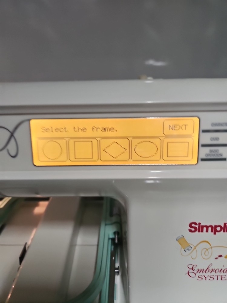 Simplicity Embroidery Only Machine Model SE2 Touch Screen White Works