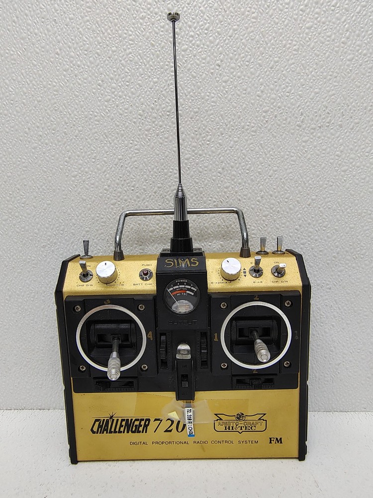 ARISTO-CRAFT CHALLENGER 720 RC Plane / Airplane Remote Controller AS IS UNTESTED