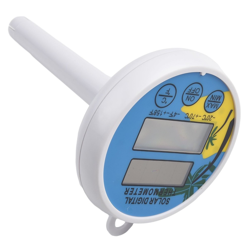 Digital Solar Powered Floating Pool Thermometer with Dual Scale Readings