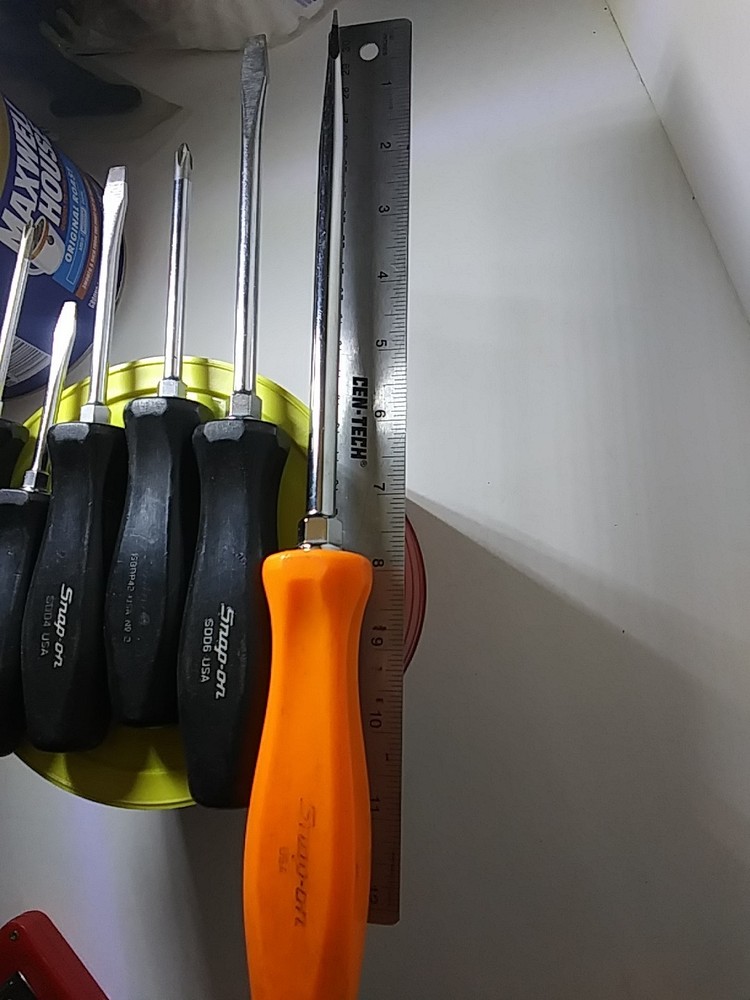 Snap on Tools Screwdriver Serv. Set Used Condition 6 Piece Phillips And Regular