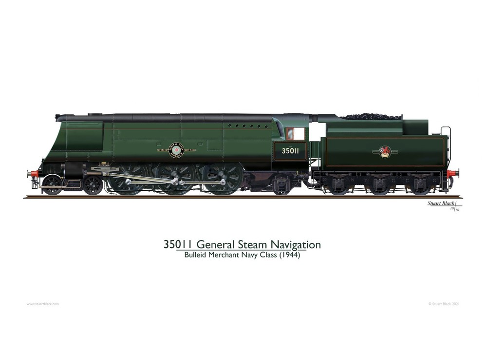35011 General Steam Navigation (unmodified) - Precision Art Print - NEW