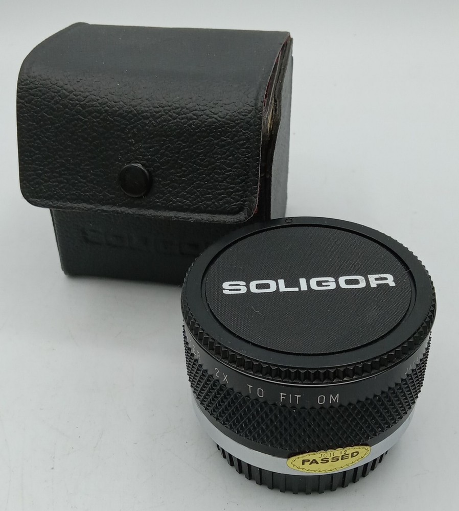Soligor Auto Teleconverter 2X For Olympus OM With Caps And Case Please Read