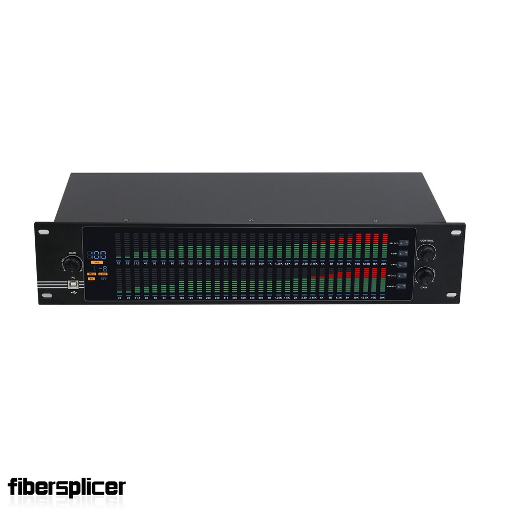 EQ-323 220V 2U Dual 31-band Professional Graphic Equalizer Spectrum Equalizer