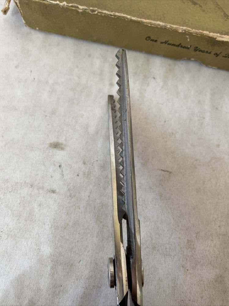 Vintage Wiss Pinking Shears Model C Zig Zag Cut With Box 9”