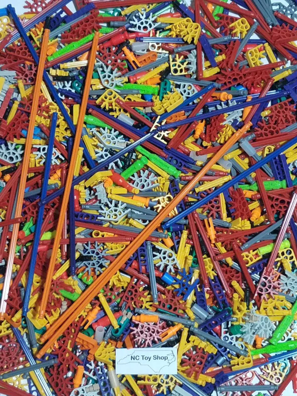 300 MICRO KNEX Rods & Connectors Random Mixed Bulk Lot Small Parts Pieces K'NEX