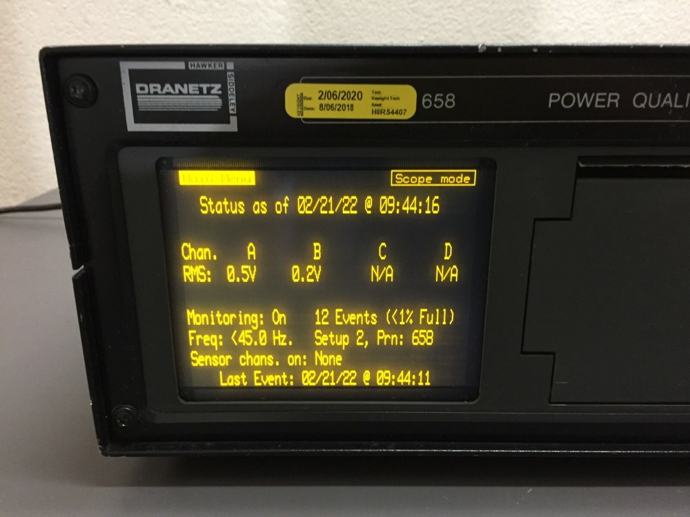 Dranetz 658-400 Power Quality Analyzer