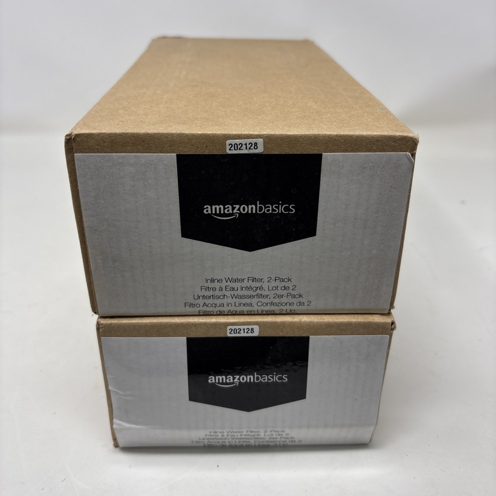 Amazon Basics Inline Water Filter 2 Pack 2 Count 4 Total