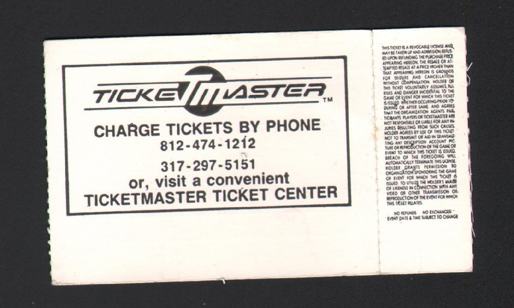 OZZY OSBOURNE CONCERT TICKET STUB FEB 4 1984 MARKET SQUARE ARENA INDIANAPOLIS IN
